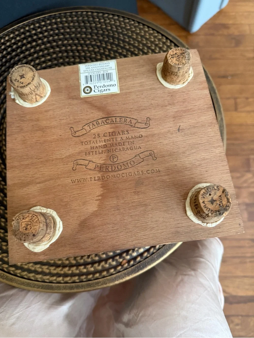 Perdomo Reserve Cigar Display with Gold Accents
